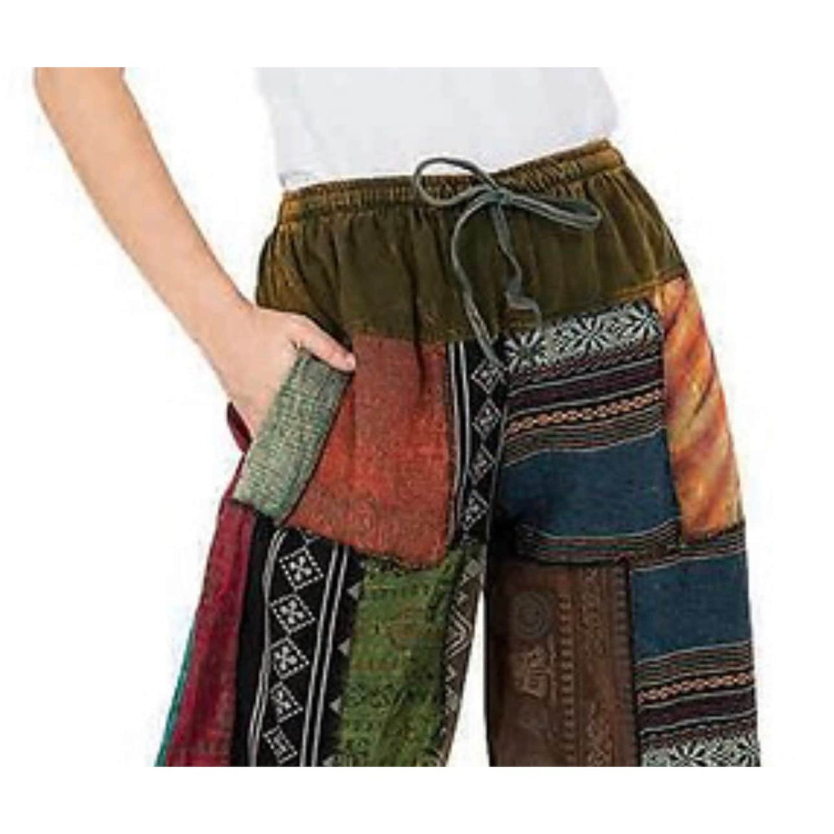 PATCHWORK BOHO PANTS, Capri Pants, Boho pants, Patchwork Pant, Assorte –  Shop Bouboulina