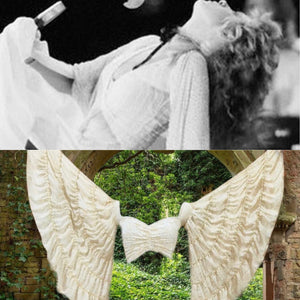 “White Winged Dove Bell Sleeve” Stevie Nicks, 70% Silk , sizing XS to 5X