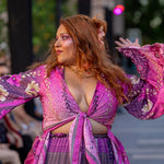 Passion Flower Silk Skirt and Tunic Set,   Ones size (Copy)