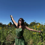 PIXIE SLIP DRESS, California Poppy Xs to M, Slip dress to the Knee