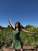 PIXIE SLIP DRESS, California Poppy Xs to M, Slip dress to the Knee