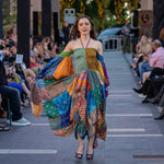 Gold Dust Woman in Rainbow, 100% Eco Vintage Silk, Fits Xs to Large