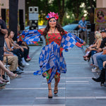 FRIDA Fantasy Dress; 100% Eco Vintage Silk, Fits Xs to Large