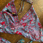 HIPPIE SILK HALTER,  Reversible Two Sided, One size to Plus  Fits xs to xxl