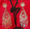 FRIDA SILVER PLATED OAXACAN EARRING Filigree Chandelier