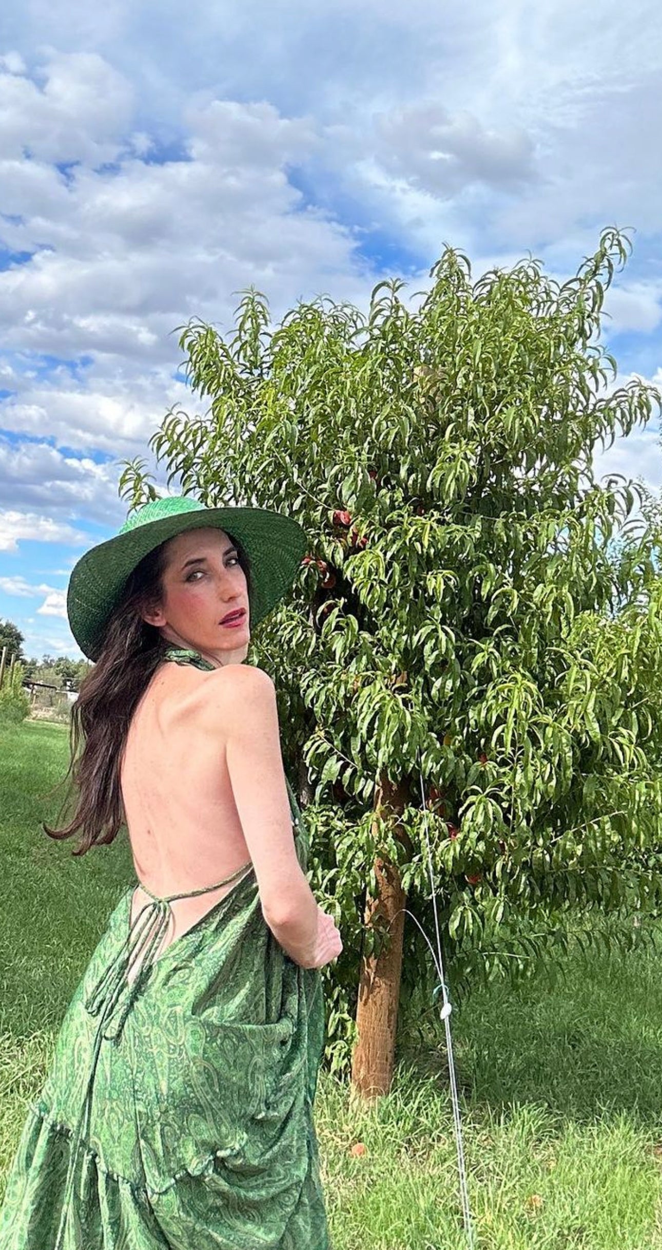 Green Goddess Halter Dress Short, 70% Silk Retro Ruffle Halter Dress, Short Dress, Fits One size xs-Xl Green Goddess Halter Dress Short, 70% Silk Retro Ruffle Halter Dress, Short Dress, Fits One size xs-Xl