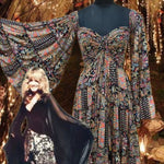 “Black Winged Dove Dress” Stevie Nicks Dress, 70% , Choose XS to 5X