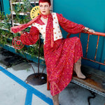 CASS Elliot Dream a Little Dream | Vintage Silk Maxi Dress | Boho 3/4 Sleeve | XS to 5X