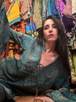 The Stevie Chain Tunic – 70s Boho Tunic Dress | Wear as a Top or Crop The Stevie Chain Tunic – 70s Boho Tunic Dress | Wear as a Top or Crop