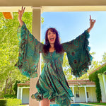 “Talk to me” SILK FAIRY DRESS Set,  Silk Rayon Full flowy Skirt short