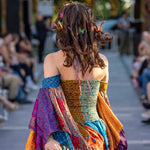 Gold Dust Woman in Rainbow, 100% Eco Vintage Silk, Fits Xs to Large