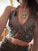 HIPPIE SILK HALTER,  Reversible Two Sided, One size to Plus  Fits xs to xxl
