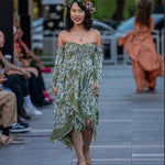 FAIRY BLOSSOM Stevie Dreams Dress – 70% Silk Two-Layer Maxi Dress