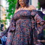 Stevie Dreams Dress – “I Put a Spell on You” Print | 70% Silk Two-Layer Maxi | XS to 5X |