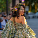 FAIRY BLOSSOM Stevie Dreams Dress – 70% Silk Two-Layer Maxi Dress