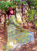 BELL SLEEVE DRESS Green Magic Maxi Bell Sleeve (Fits xs/xl)