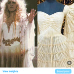 “White Winged Dove Dress” Stevie Nicks Dress, 70% , Choose XS to 5X