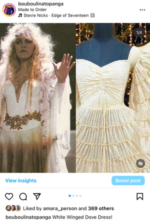 MOON GODDESS” Stevie Nicks Dreams Dress, 70% Silk Two Layers, sizing – Shop  Bouboulina