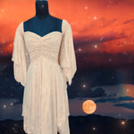 “MOON GODDESS” Stevie Nicks Dreams Dress, 70% Silk Two Layers, sizing XS to 5X