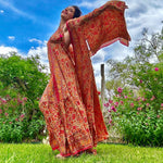 SILK DRESS Halter Pink Garden 70% Silk