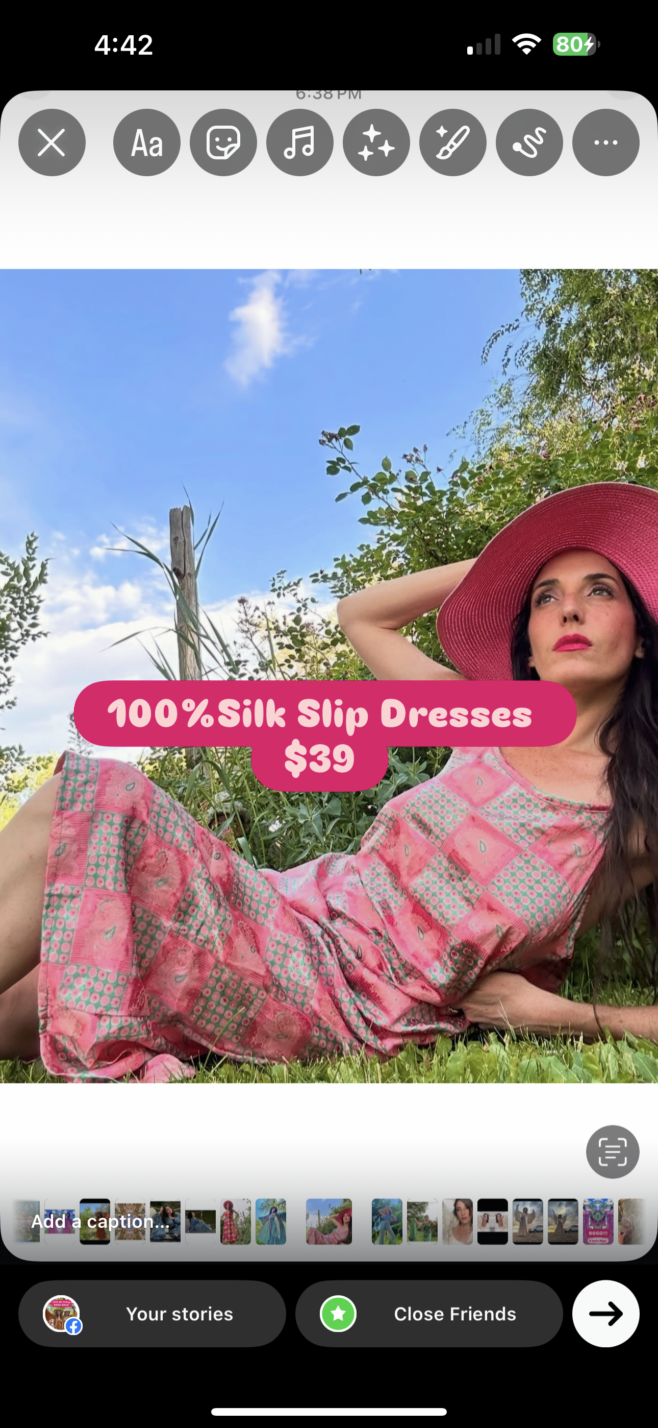 SPRING SLIP DRESS Spring Tinkerbell Print Silk Blend xs -2x