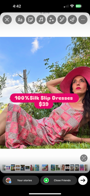 SPRING SLIP DRESS Spring Tinkerbell Print Silk Blend xs -2x