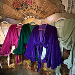 BIG LOVE SUPER BELL SLEEVE, Stevie Nicks Cotton Velvet, One size to Plus, Fits XS to 5x, choose your color