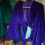 BIG LOVE SUPER BELL SLEEVE, Stevie Nicks Cotton Velvet, One size to Plus, Fits XS to 5x, choose your color