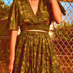 Skirt Outfit 100% Silk Fits Xxs to Large Green Paradise Midi Dress Or Tunic