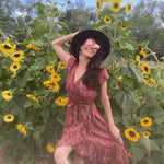 Silk Wrap Dress Eco Vintage Peach Pastel Goddess