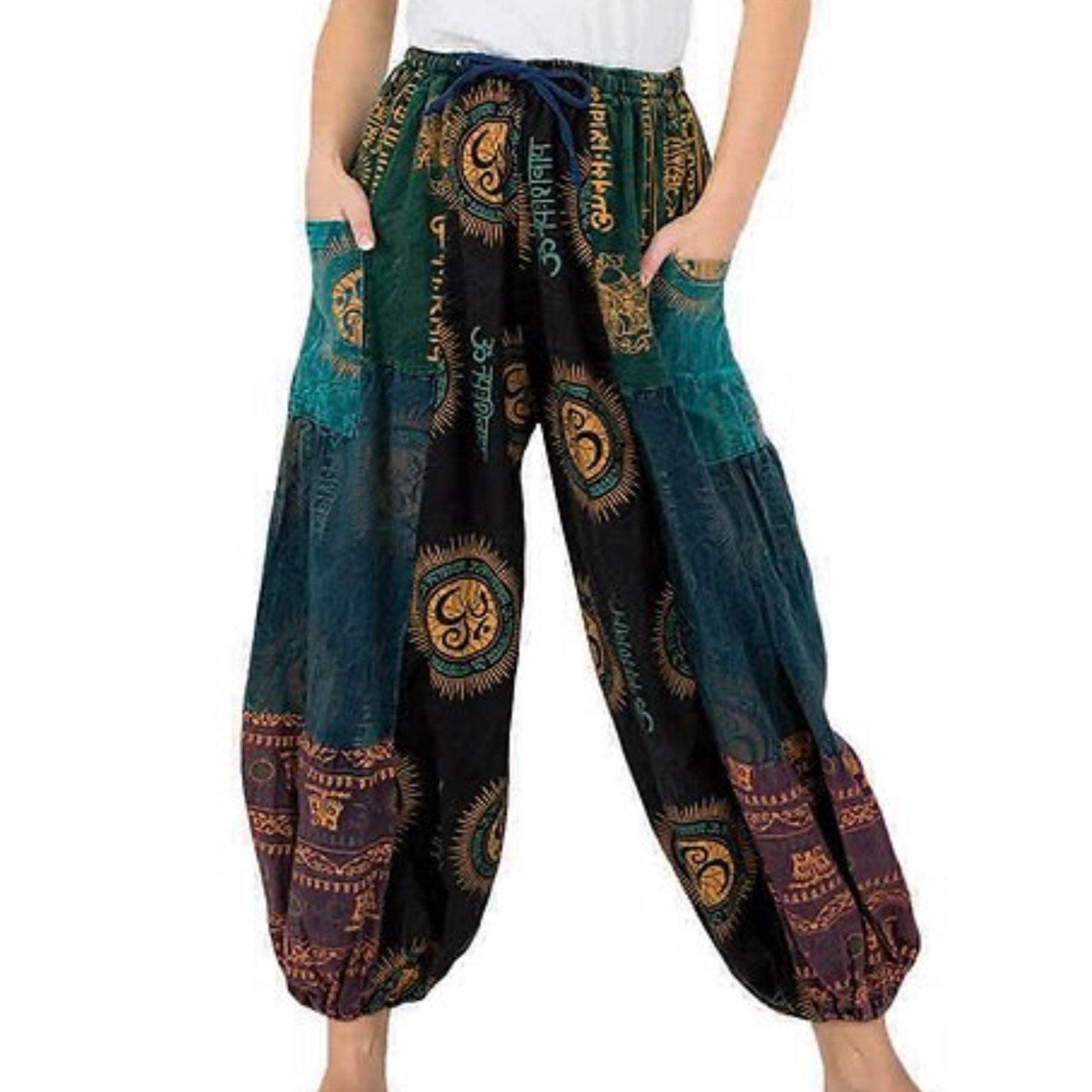 Harem Pants Women Hippie Clothes Boho Clothing Festival Pants Bohemian  Pantsn Green Pants Man Harem Pants. 