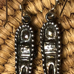 NATIVE SILVER EARRING Chief Navajo Handmade Sterling Native American