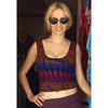 Festival Crop Top Tie Dye Hippie Boho Plum Tank