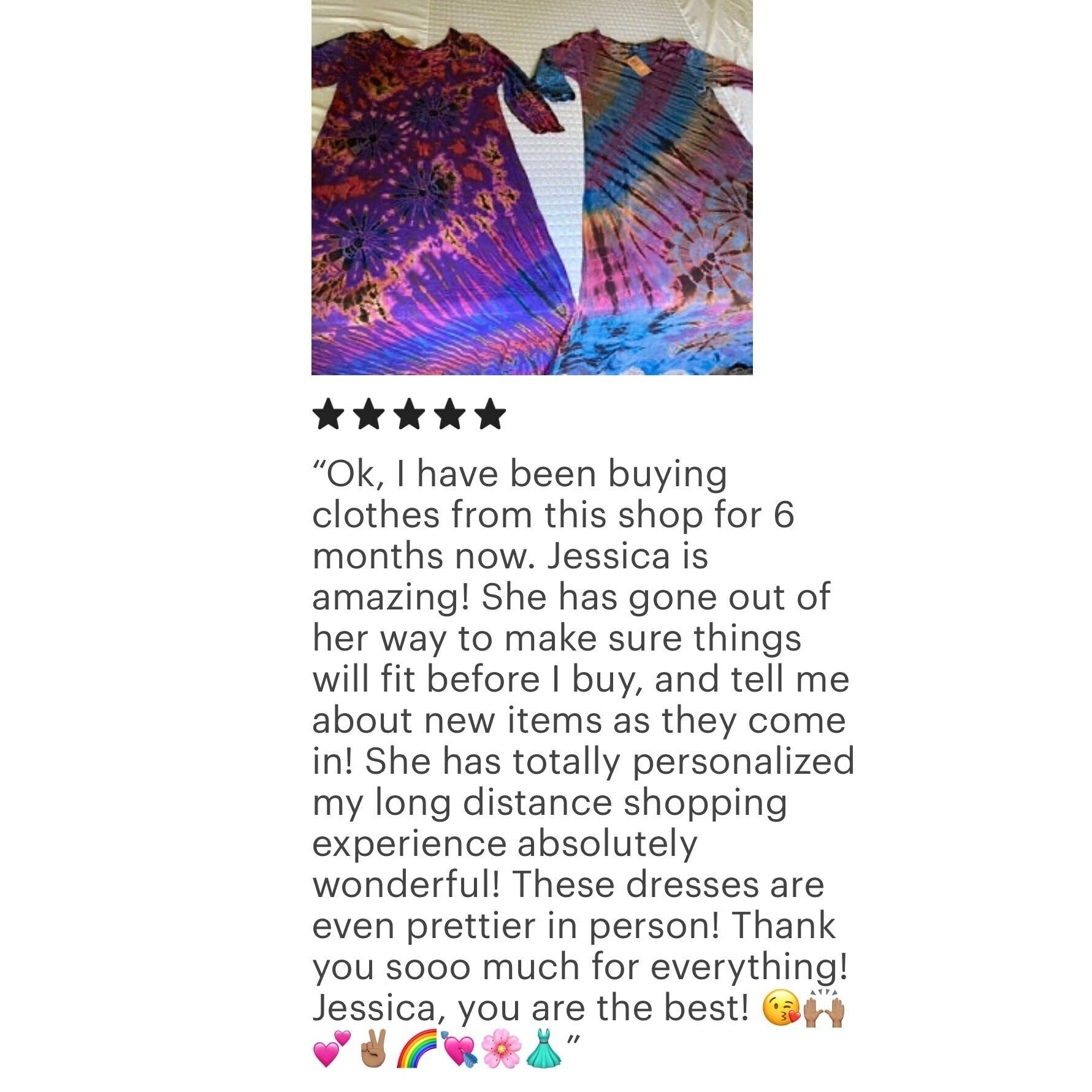 Tie Dye Dress One Size Fits All