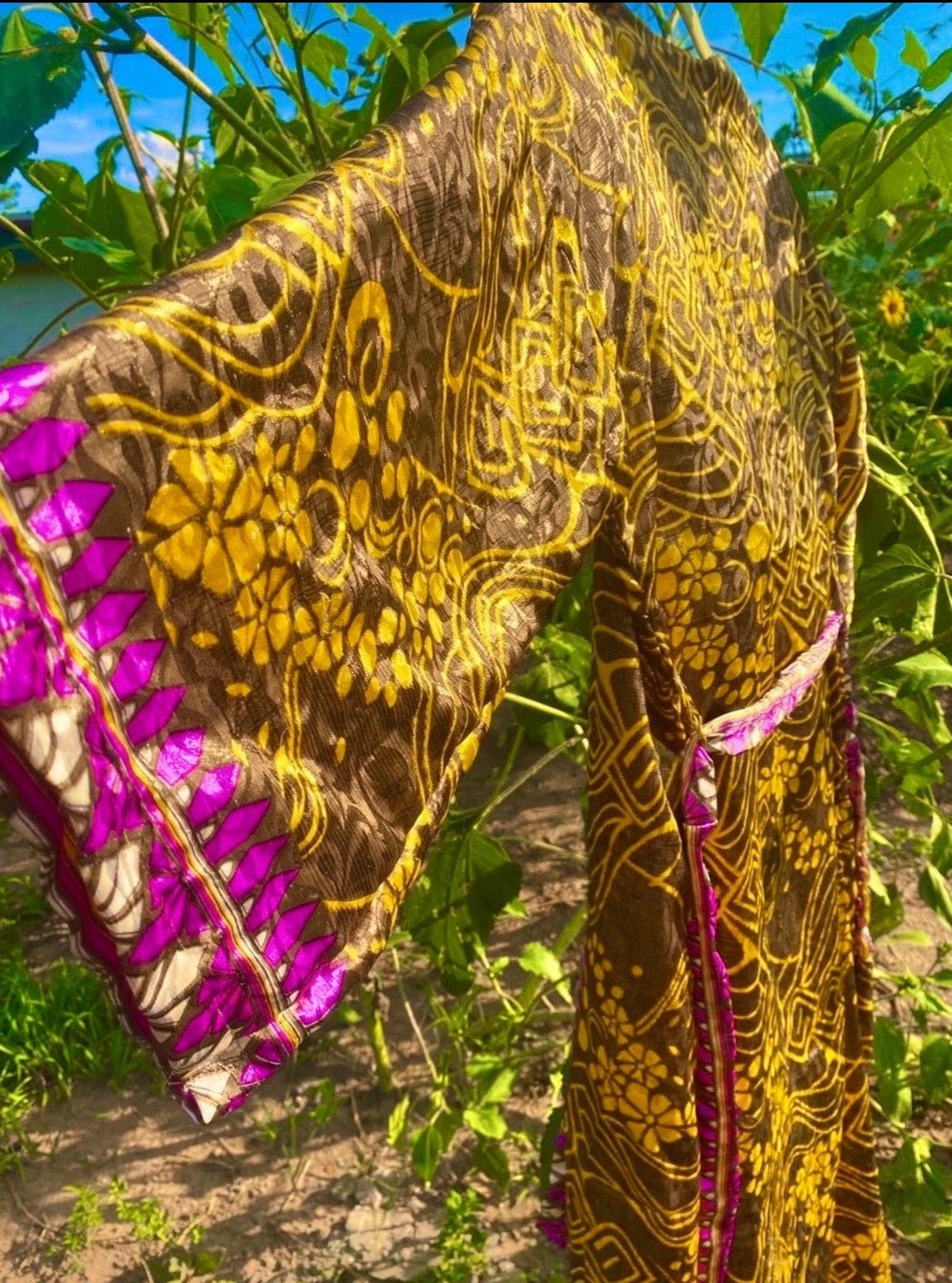 recycled sari silk dress Multicolor Women Vintage Sari Recycled Silk Dress at 650/piece in Jaipur