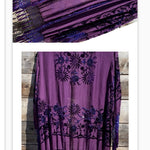 Fringe Silk Kimono One Size Fits All