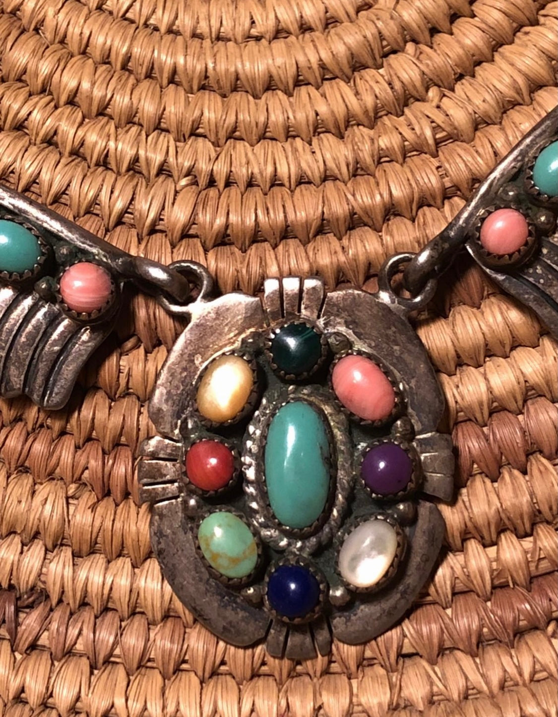 Vintage Handmade Necklace Native American Made