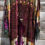 SILK SUPER Beaded Kimono Duster Robe Jacket