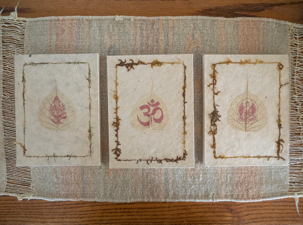 3 JOURNAL SET 6 by 9 Handmade in Nepal