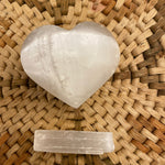 SELENITE CRYSTAL HEARTS  Large Crystal Heart