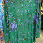 EMBROIDERED SILK KIMONO Hand Dyed