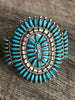 VINTAGE TURQUOISE BRACELET Native American Cluster Cuff