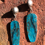 HANDMADE VINTAGE EARRINGS Native American Turquoise