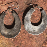 VINTAGE SILVER EARRINGS Native American Handmade