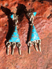 Handmade Turquoise Earrings Native American Made