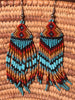 HAND BEADED EARRINGS Navajo New Mexico Made