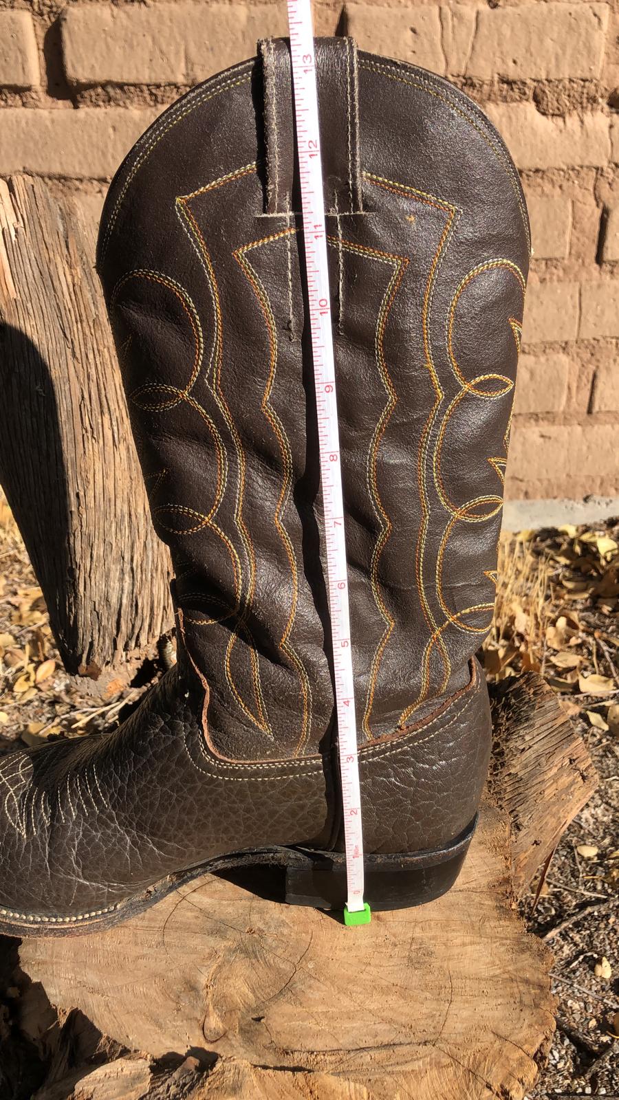 VINTAGE COWGIRL BOOTS Brown 100% Leather