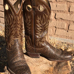 VINTAGE COWGIRL BOOTS Brown 100% Leather