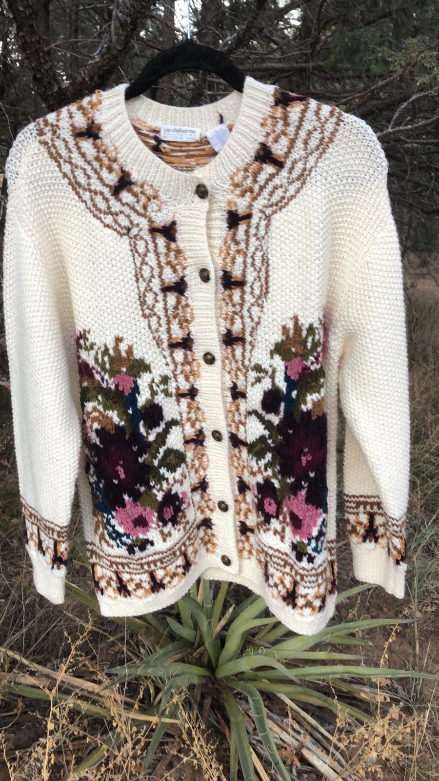 VINTAGE WOOL SWEATER Blend Liz Claibourne