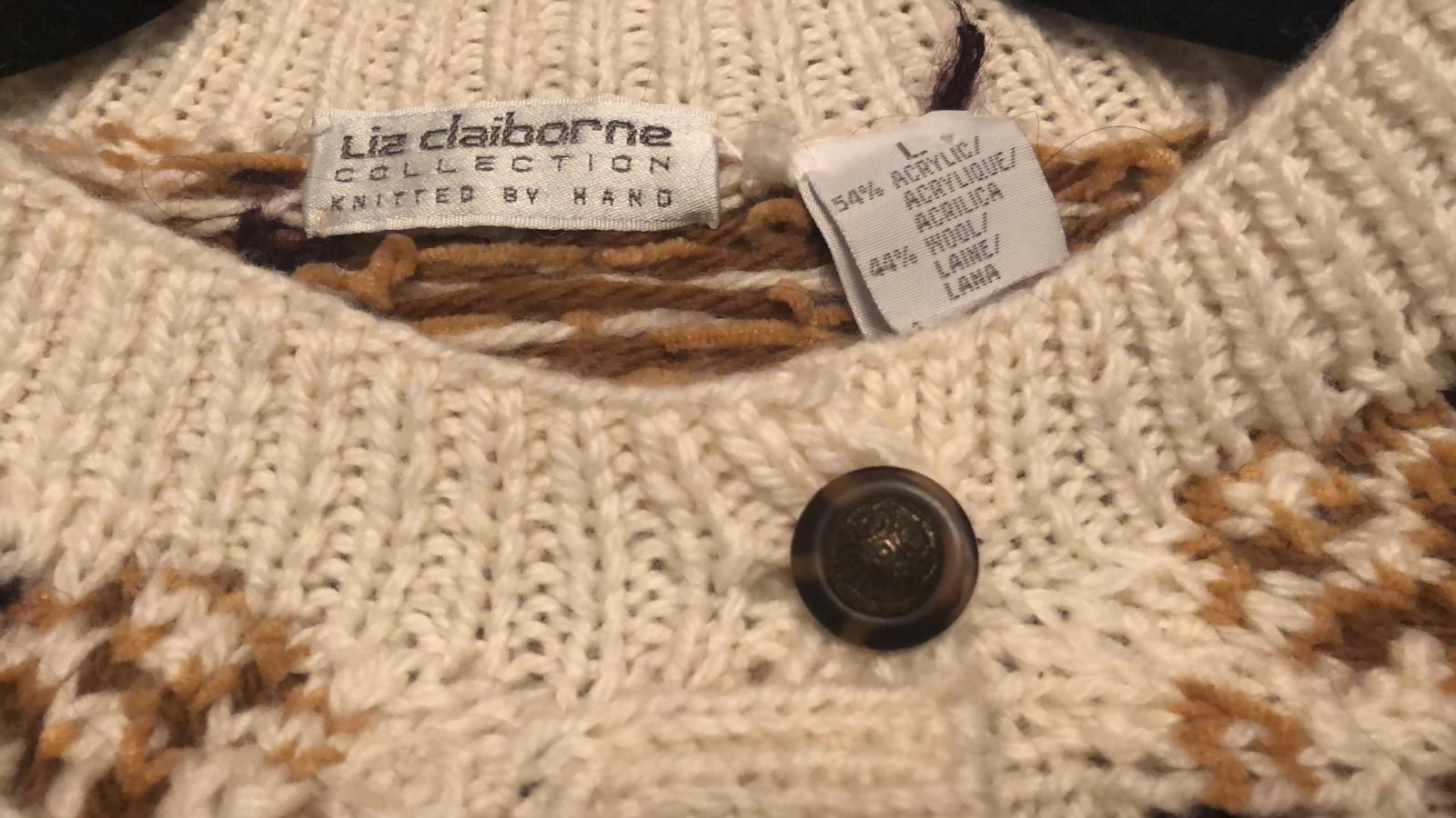 VINTAGE WOOL SWEATER Blend Liz Claibourne